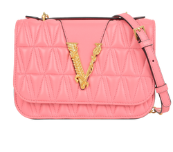 Quilted Virtus Flap, Leather, Pink, MII, S/DB, 3*